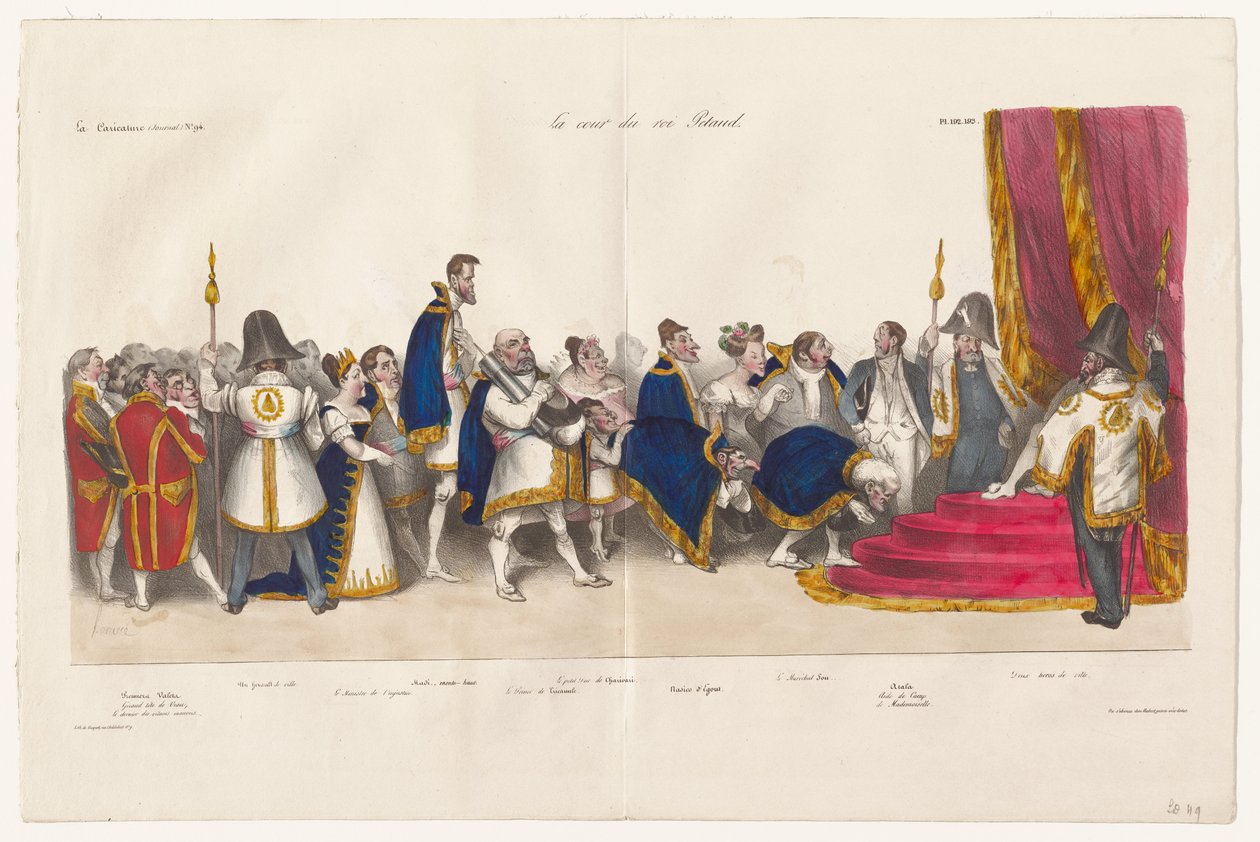 La corte del rey Pétaud de Honoré Daumier