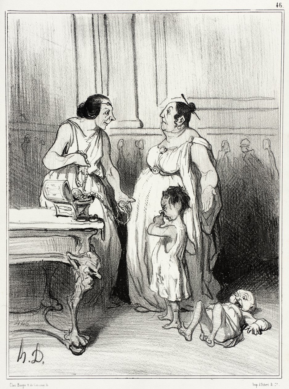 La madre de los Gracos de Honoré Daumier