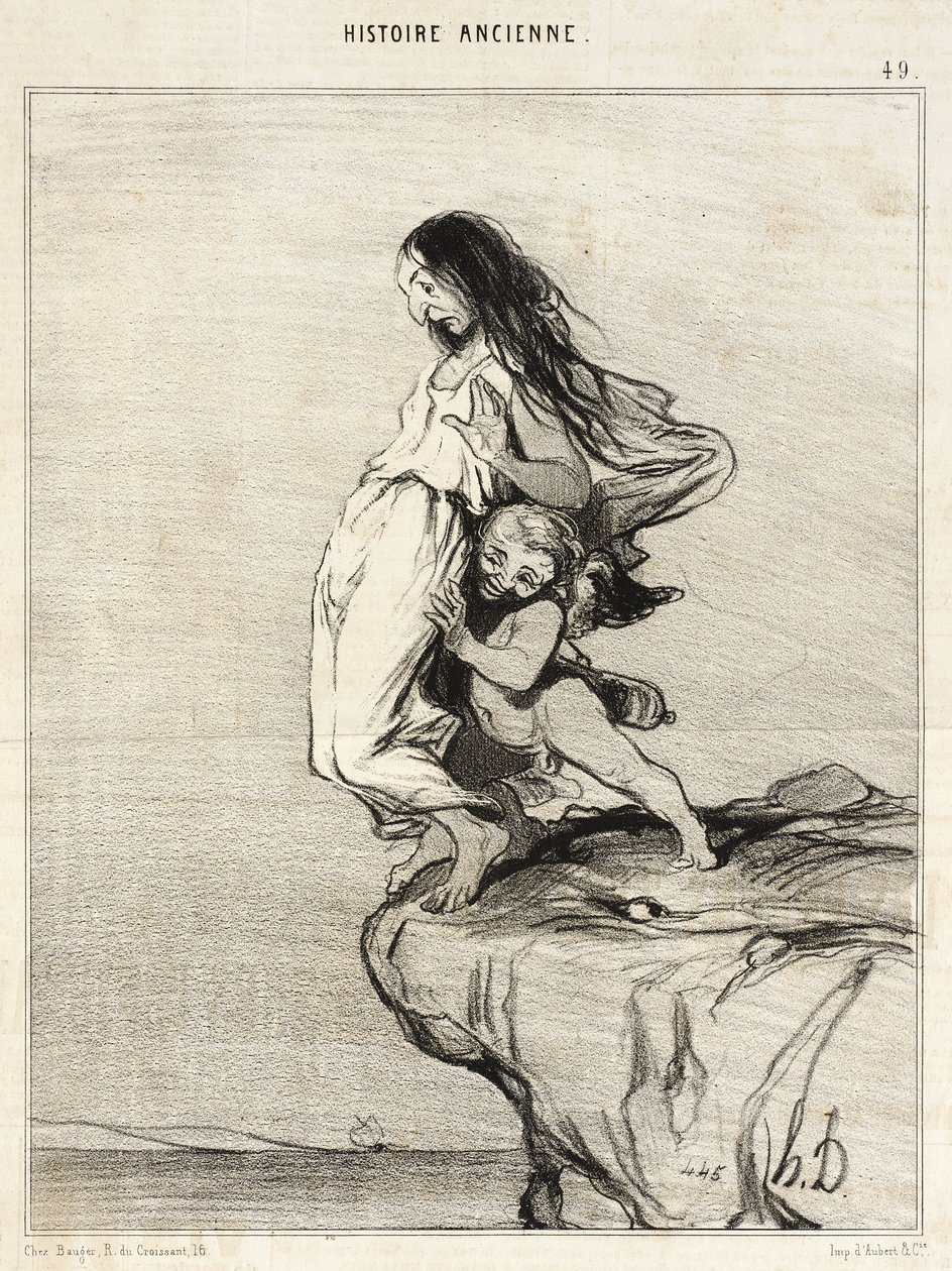 La muerte de Safo de Honoré Daumier