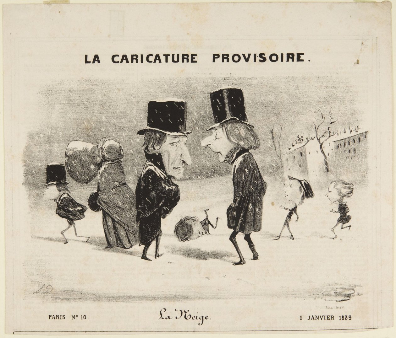 La nieve de Honoré Daumier