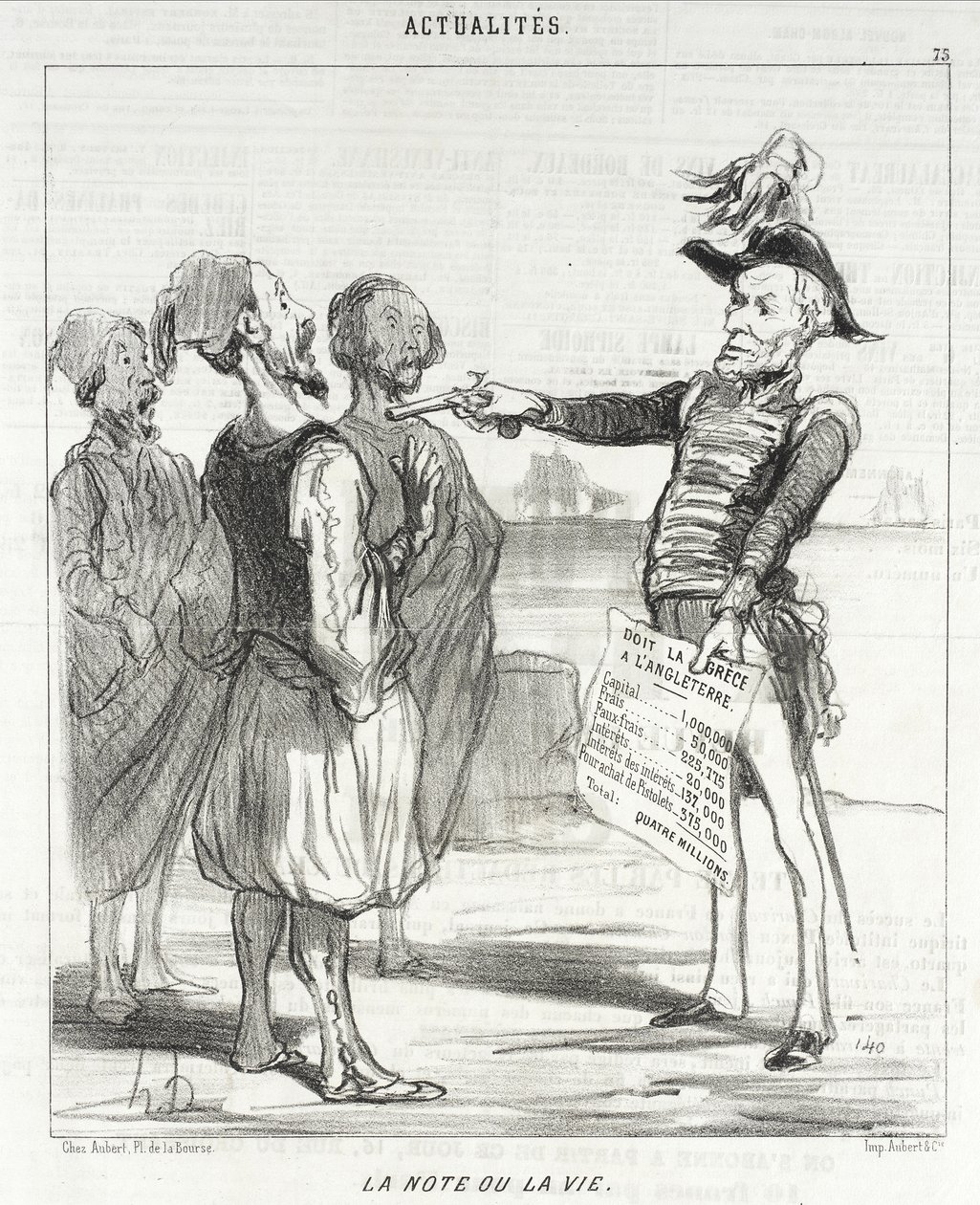 La nota o la vida de Honoré Daumier