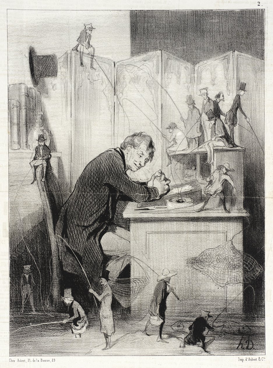 La pesca de Honoré Daumier