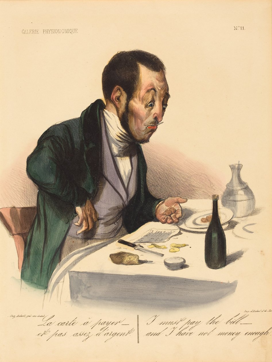 La tarjeta que hay que pagar de Honoré Daumier