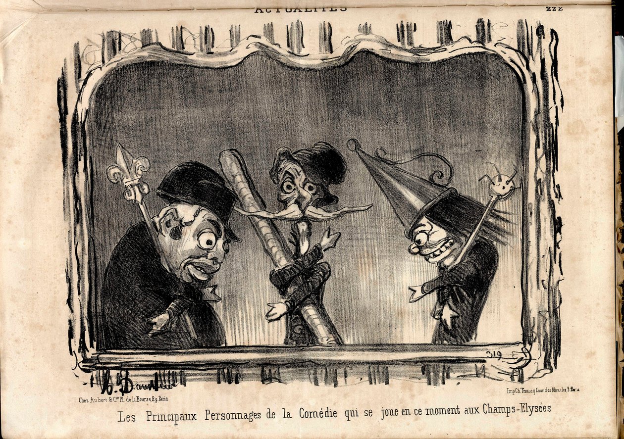 Le Charivari, Satírico en N & B de Honoré Daumier