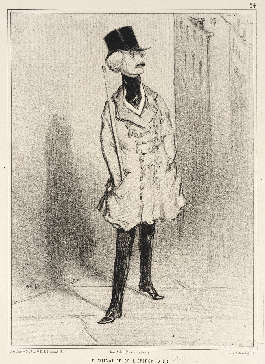 El caballero de la espuela de oro de Honoré Daumier