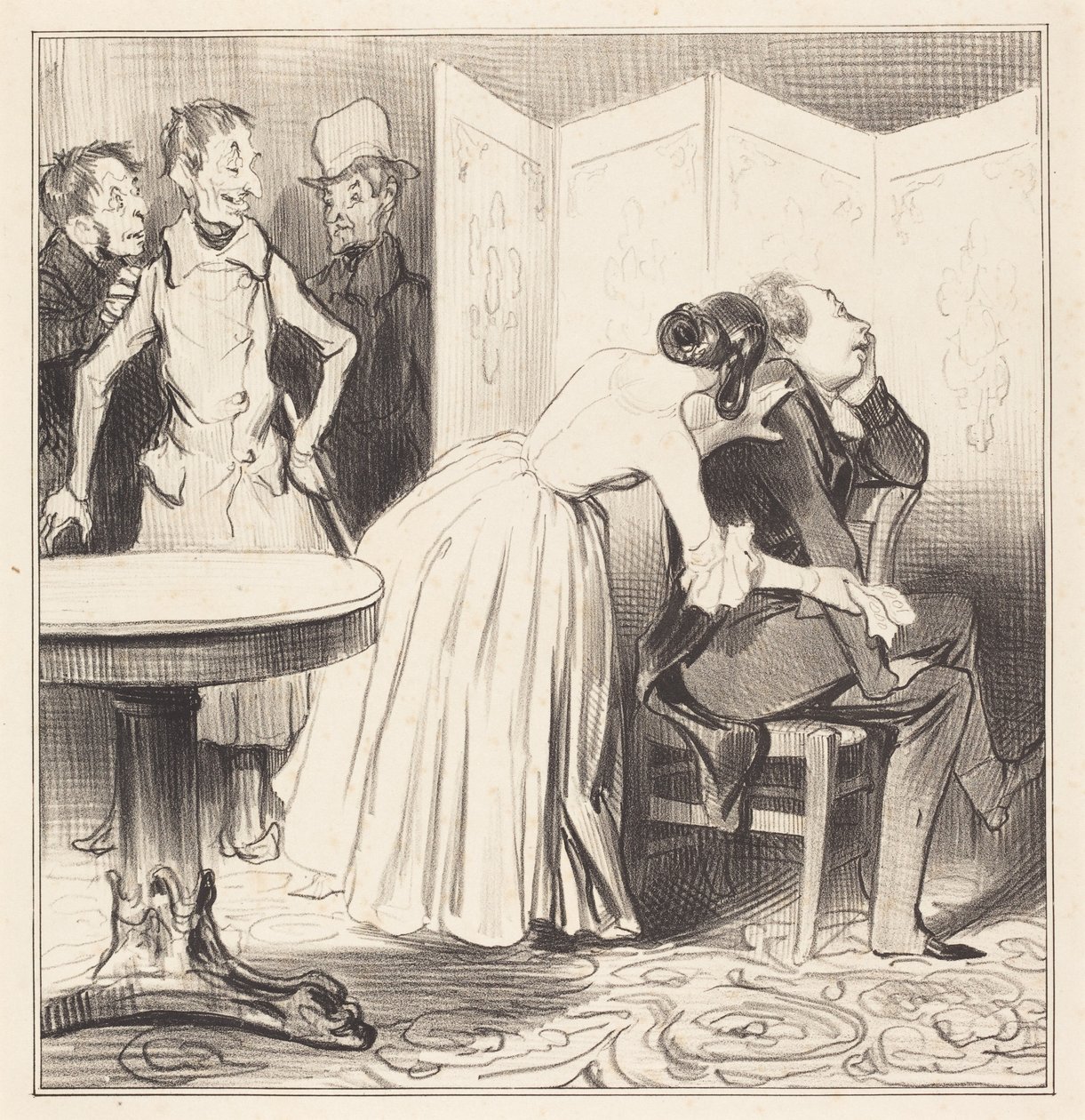 El caballero de los Adrets es el amante... de Honoré Daumier