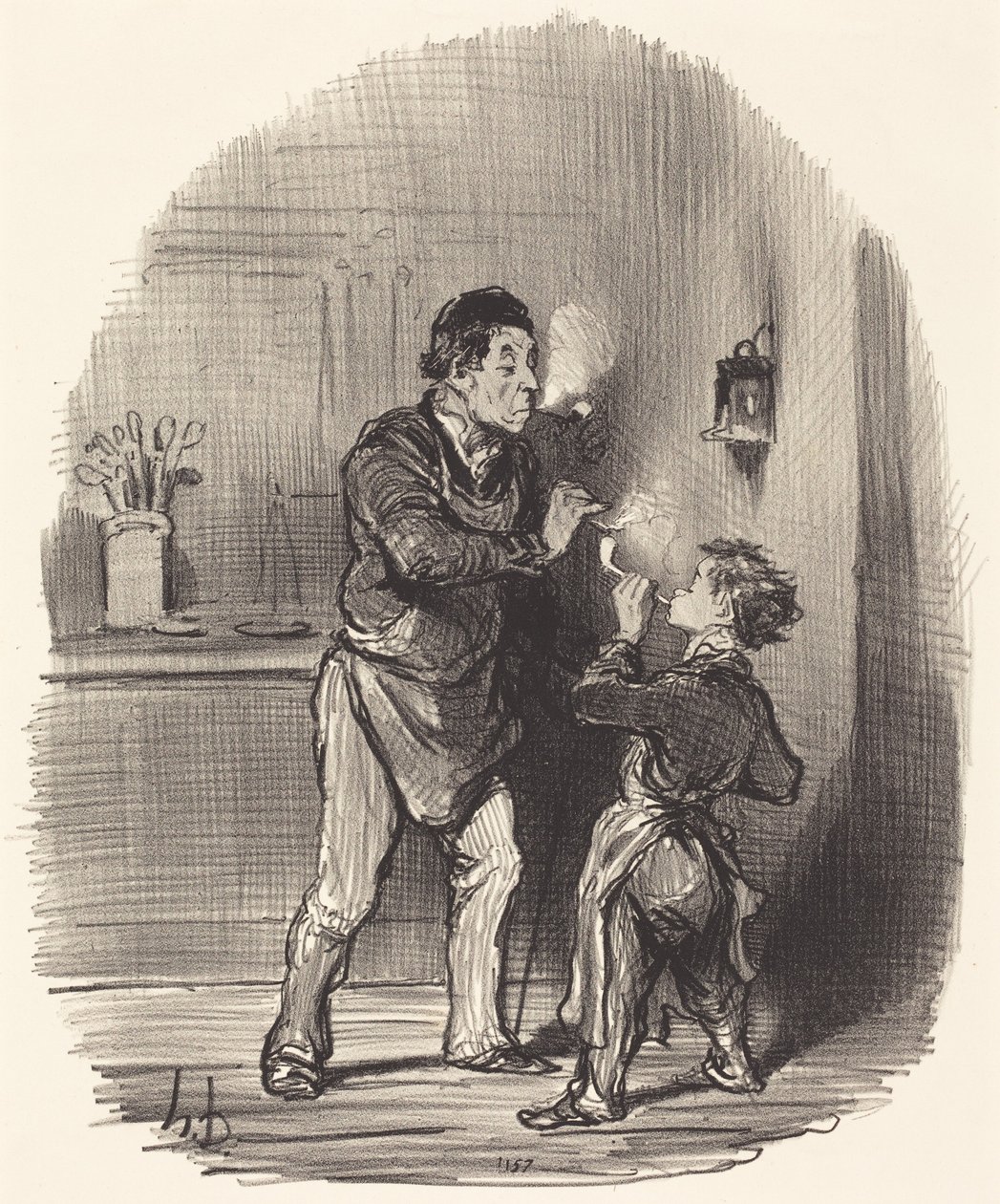 El trapero filósofo de Honoré Daumier