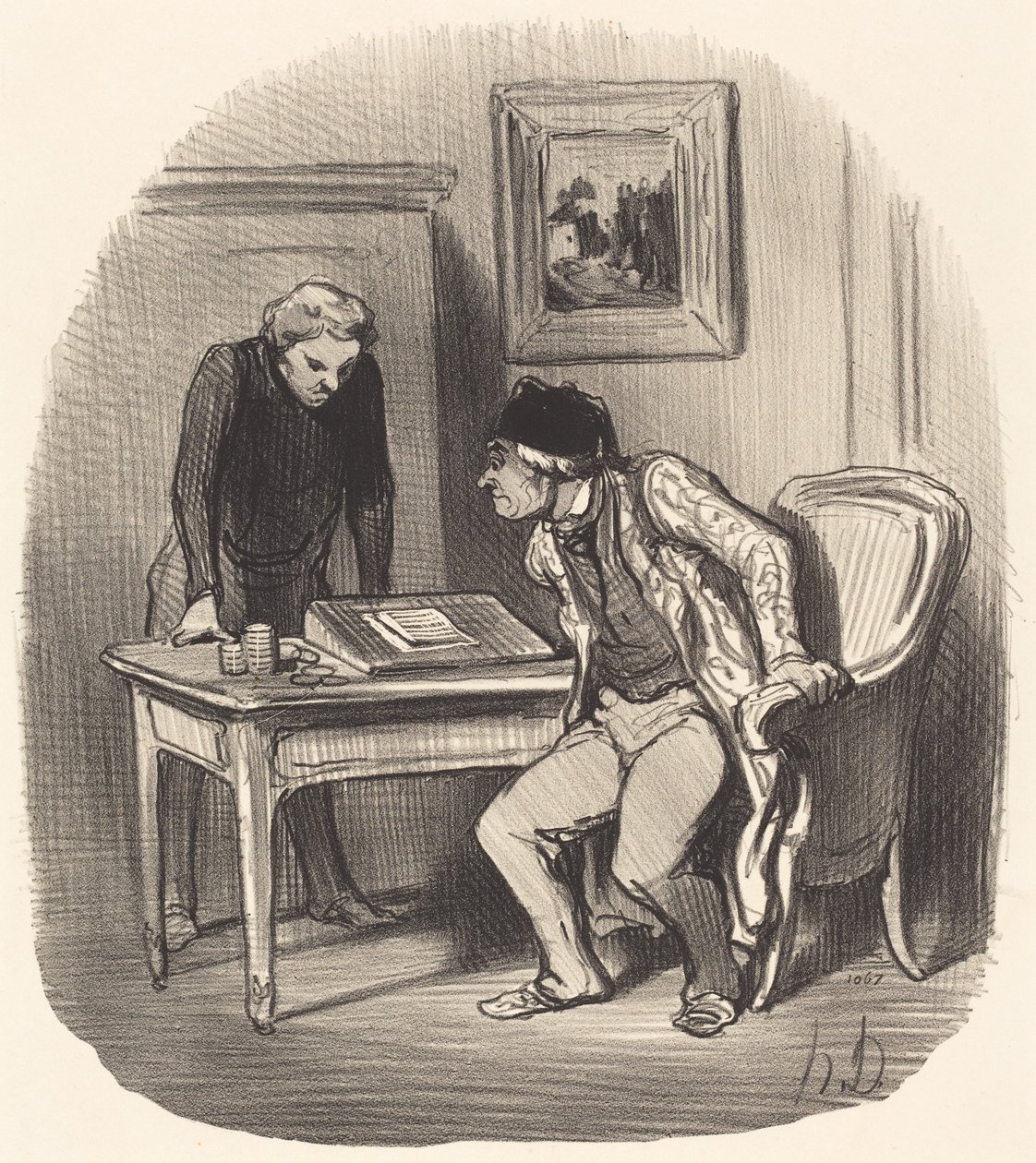 ¿La cuenta es exacta? de Honoré Daumier