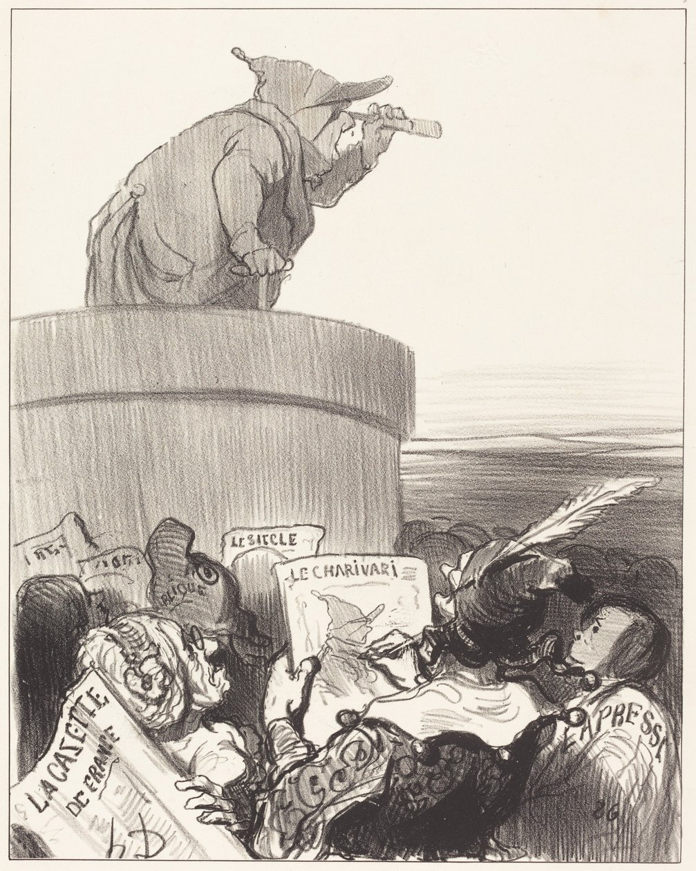 «Le Constitutionnel» analiza el panorama político de Honoré Daumier