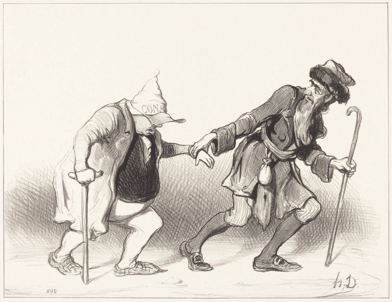 «El Constitucional» y «El judío errante» de Honoré Daumier