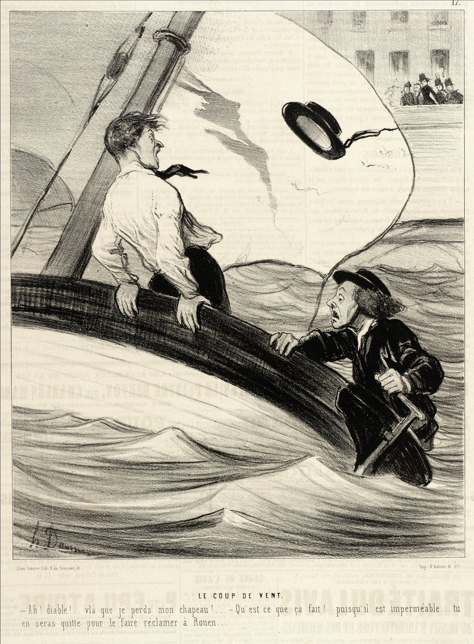 La ráfaga de viento de Honoré Daumier