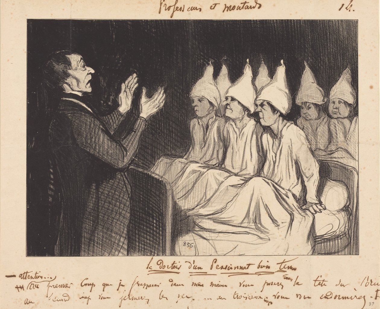 El dormitorio de un internado bien dirigido de Honoré Daumier