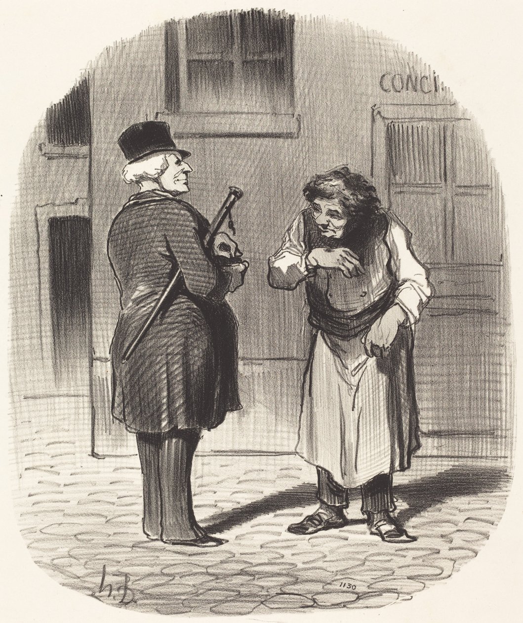 El día de Año Nuevo de Honoré Daumier