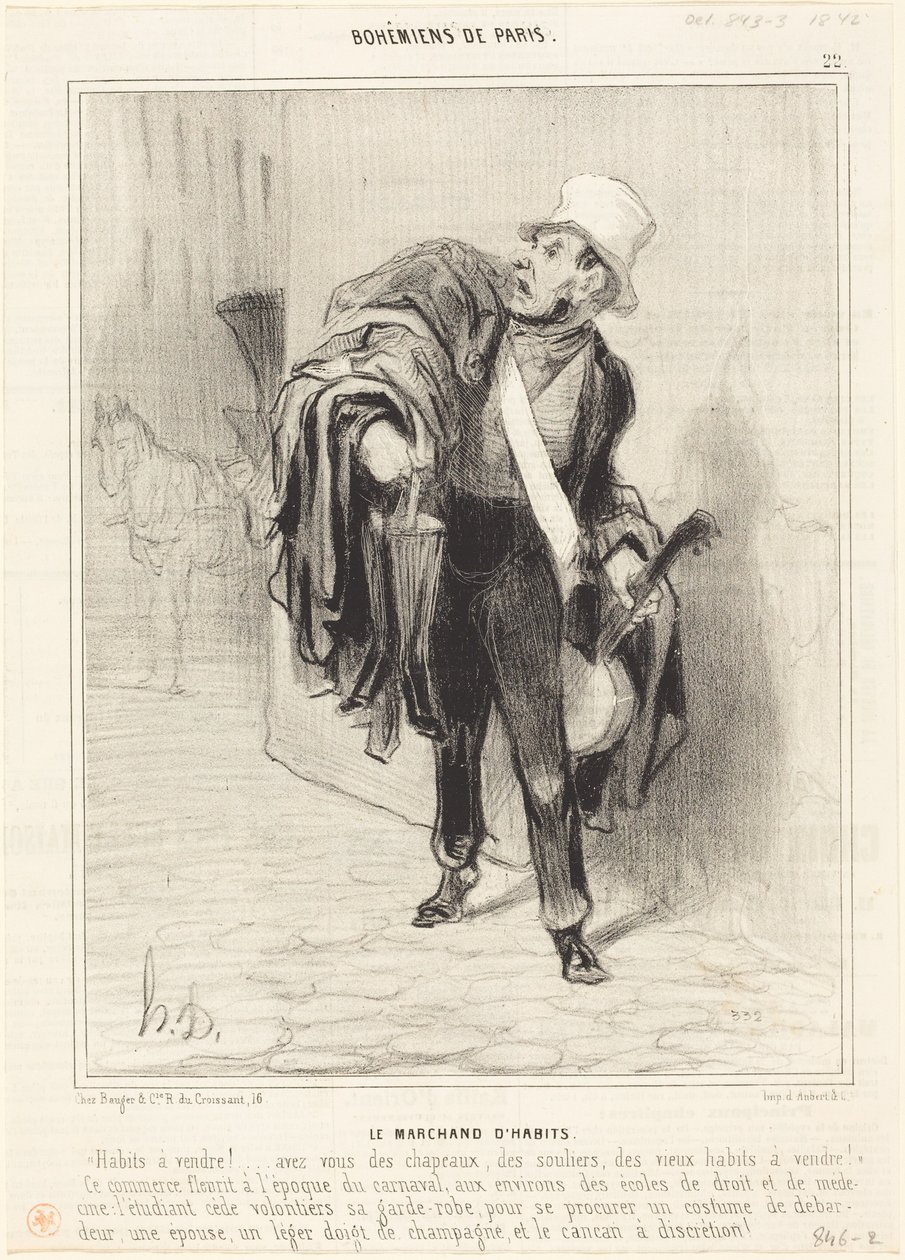 El comerciante de ropa de Honoré Daumier