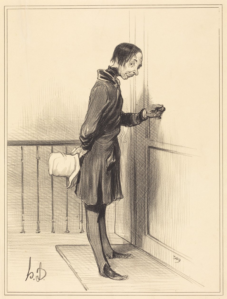 El mendigo en casa de Honoré Daumier