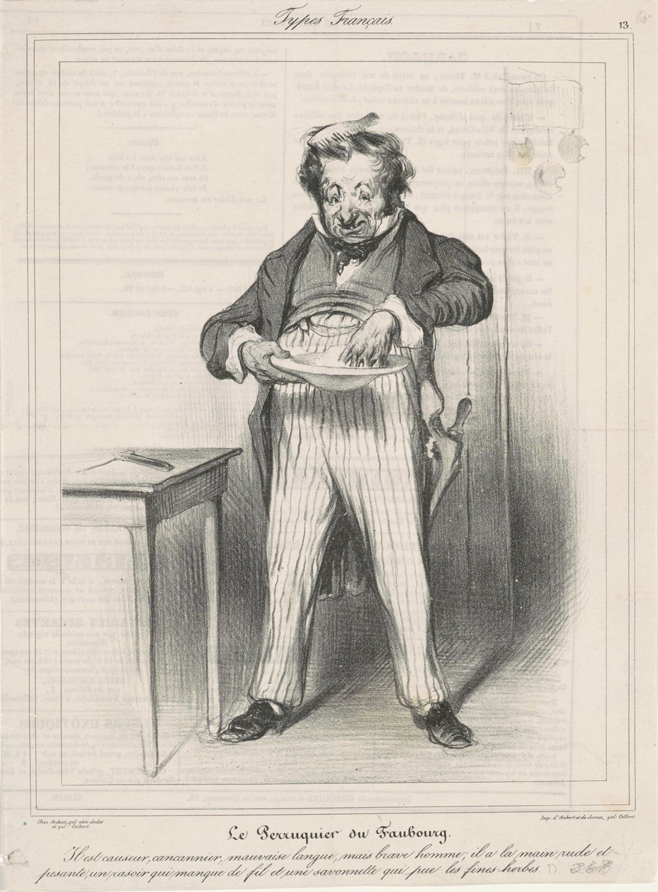 El peluquero del Faubourg de Honoré Daumier