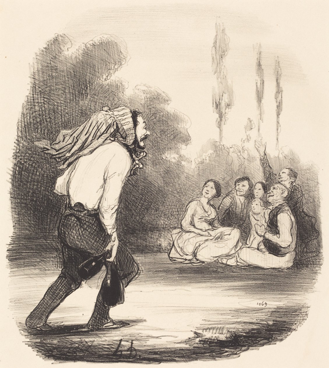 El más bromista de la sociedad de Honoré Daumier