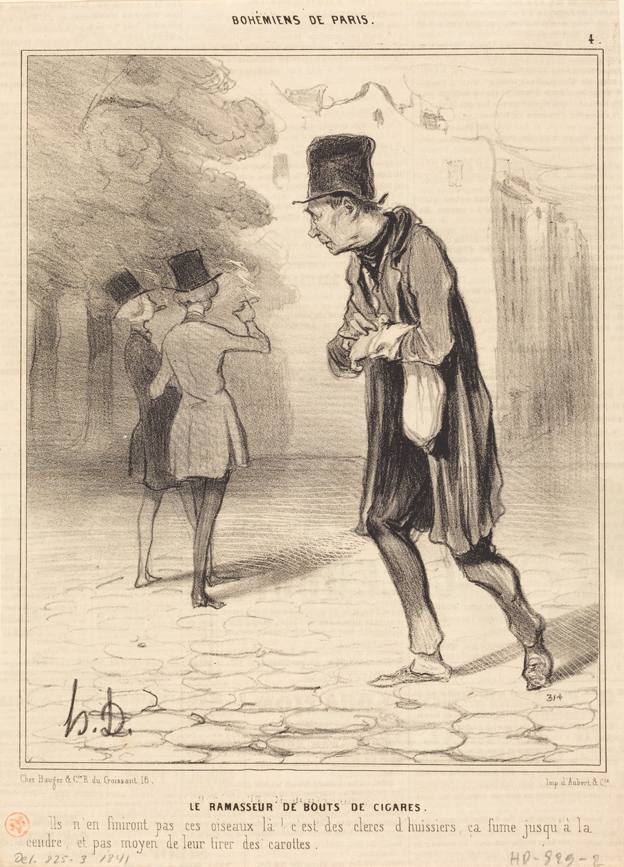 El recolector de puntas de puro de Honoré Daumier