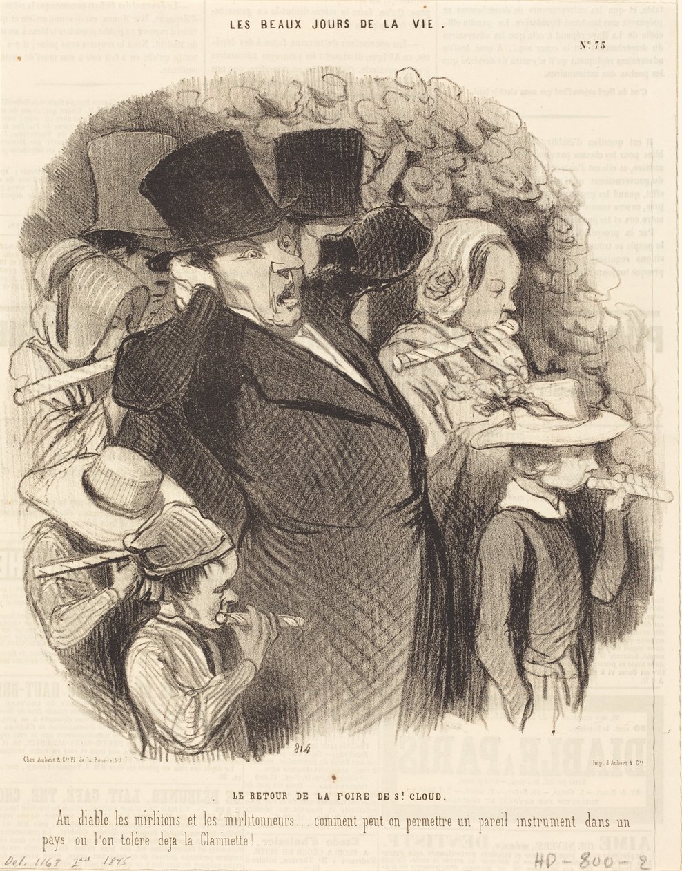 El regreso de la feria de Saint-Cloud de Honoré Daumier