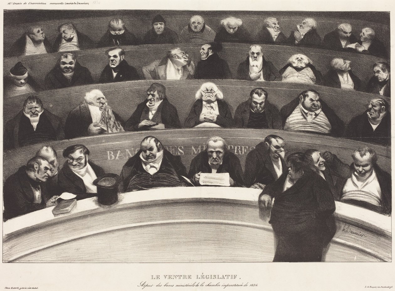 El vientre legislativo de Honoré Daumier