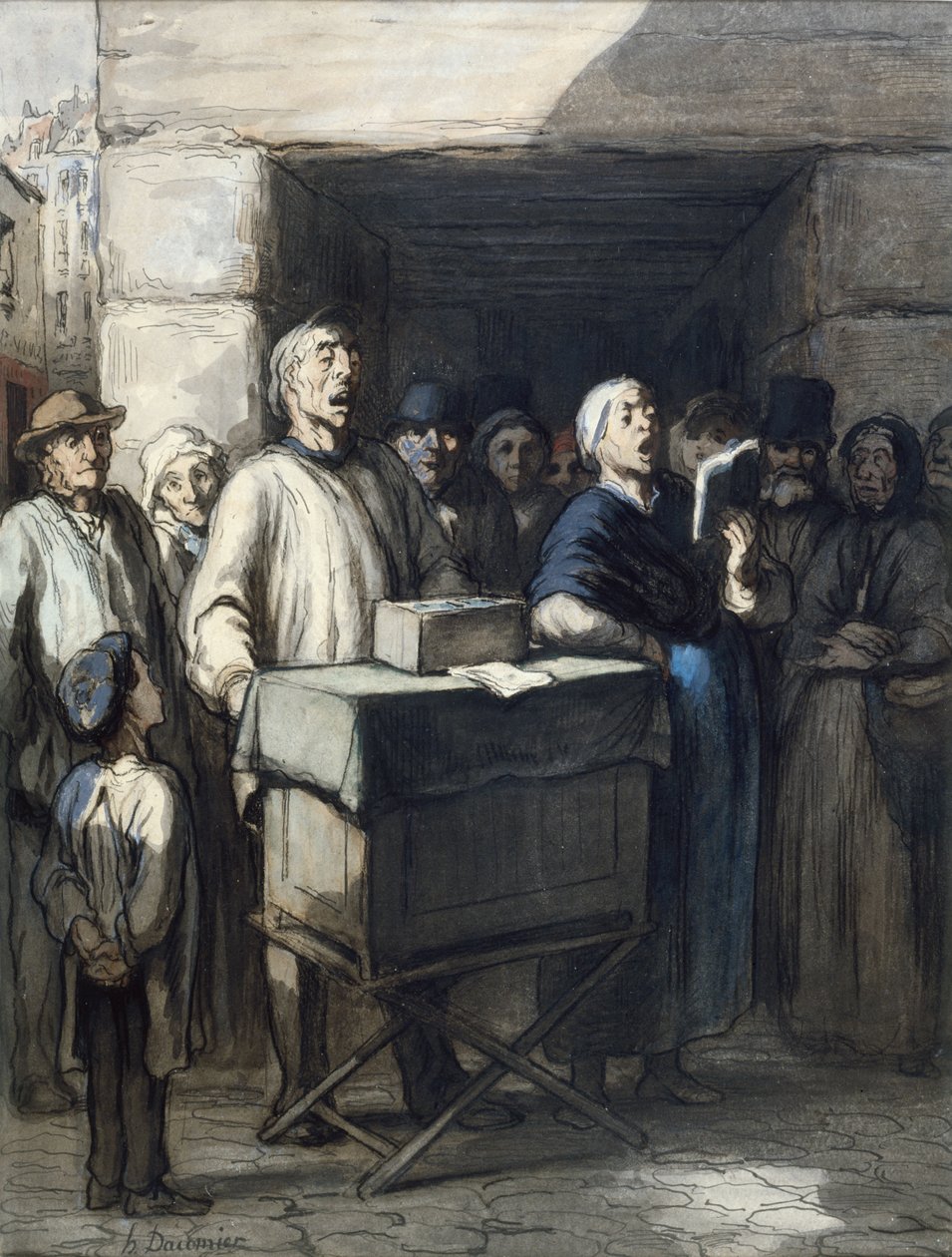 El organillero de Honoré Daumier