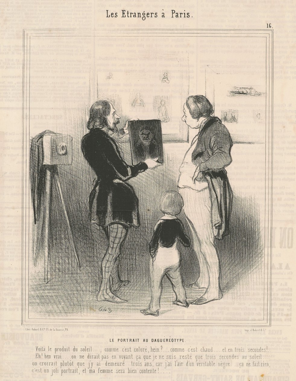 El retrato en daguerrotipo de Honoré Daumier