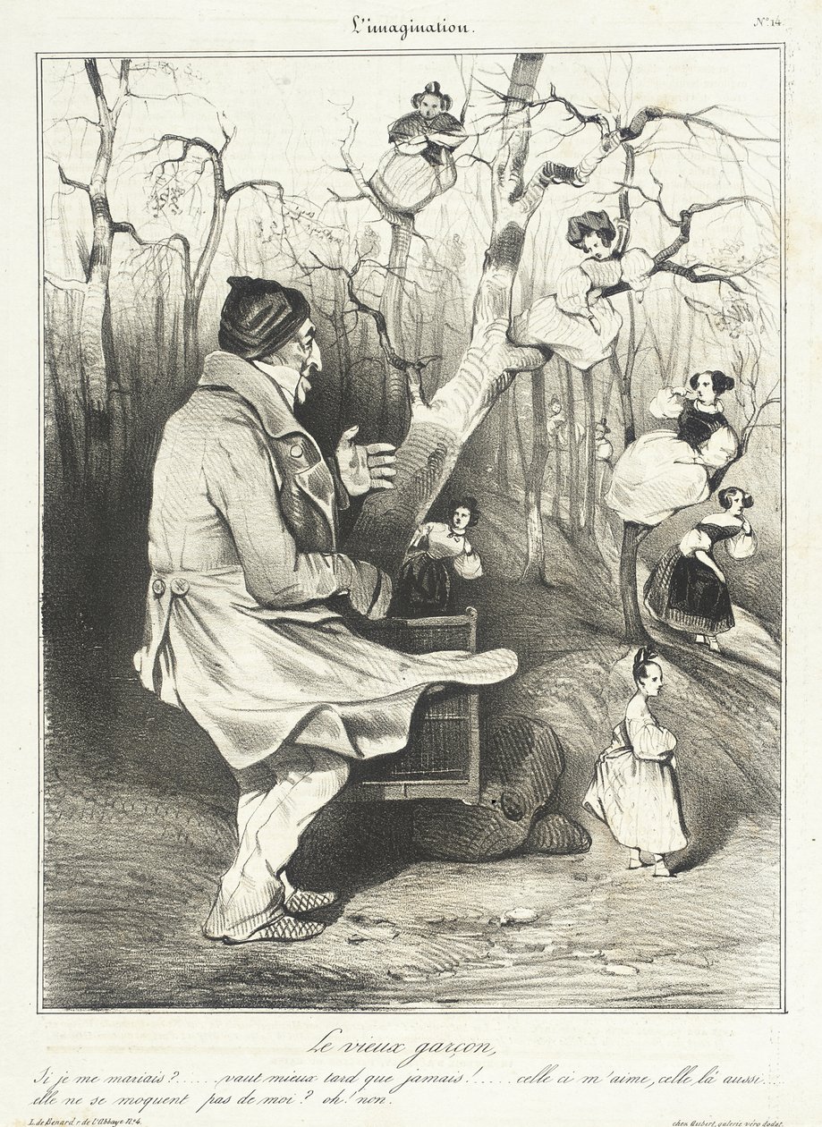 El viejo solterón de Honoré Daumier