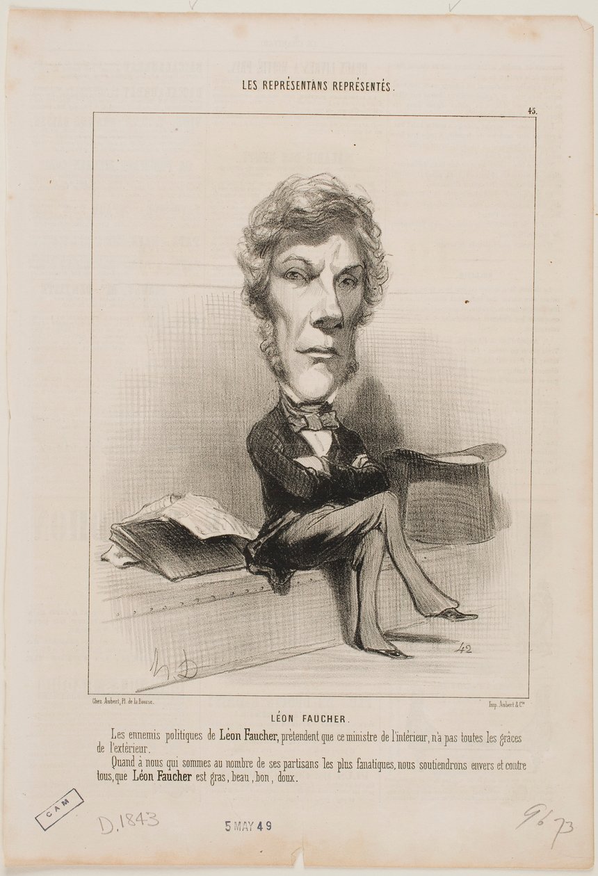 Leon Faucher de Honoré Daumier