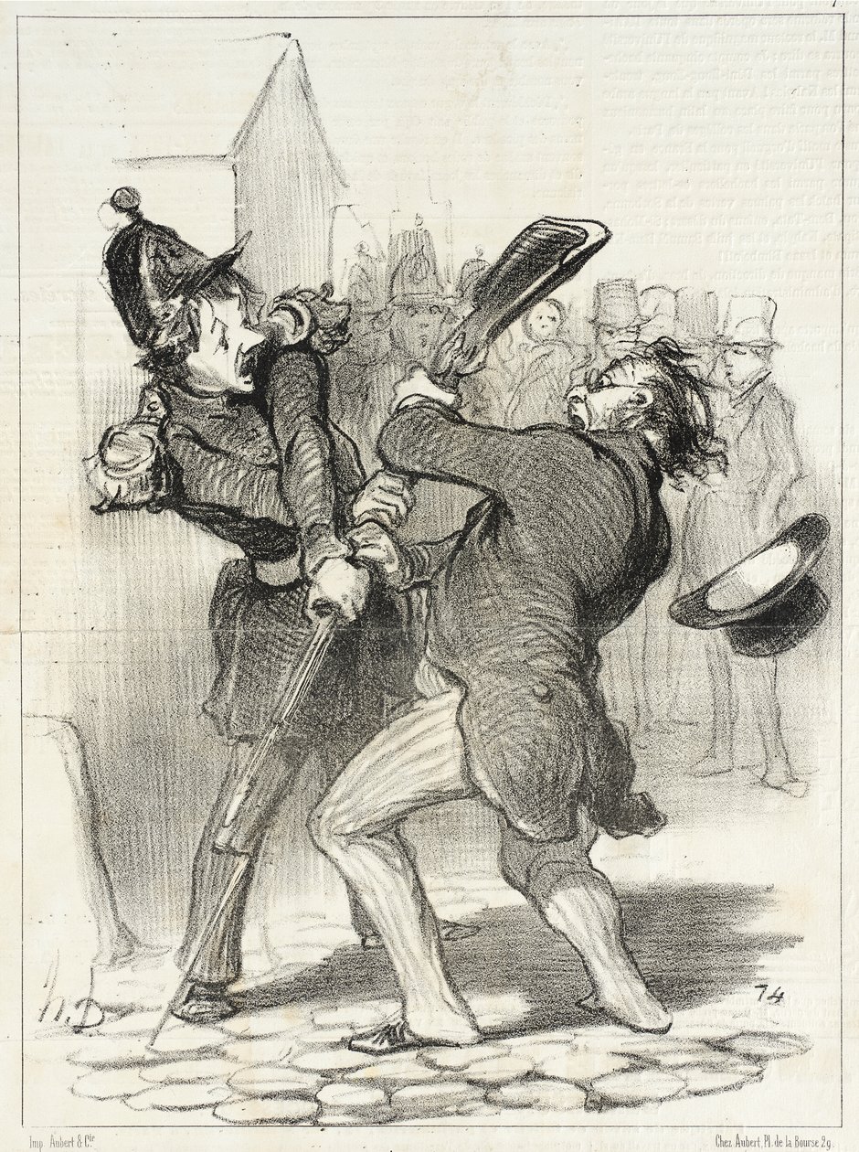 Los Amigos de la Paz - Resultado del discurso de Coquerel... de Honoré Daumier