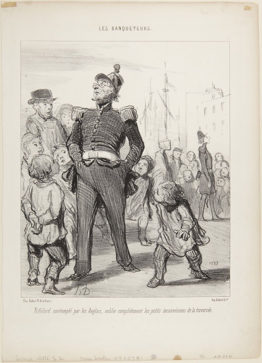 «Los comilones» de Honoré Daumier