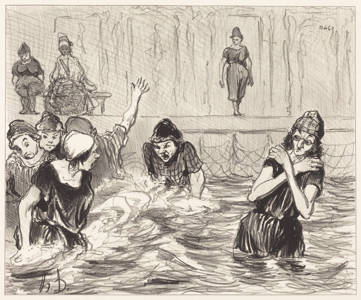 Las lavanderas de Honoré Daumier