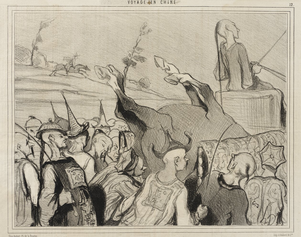Las carreras de caballos de Honoré Daumier