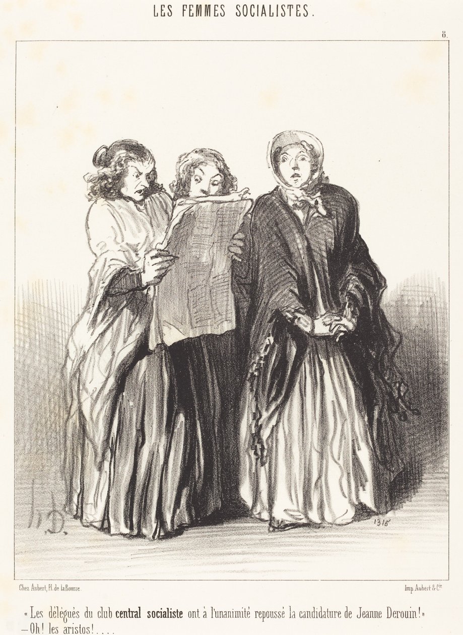 Los delegados del club socialista central han rechazado... de Honoré Daumier