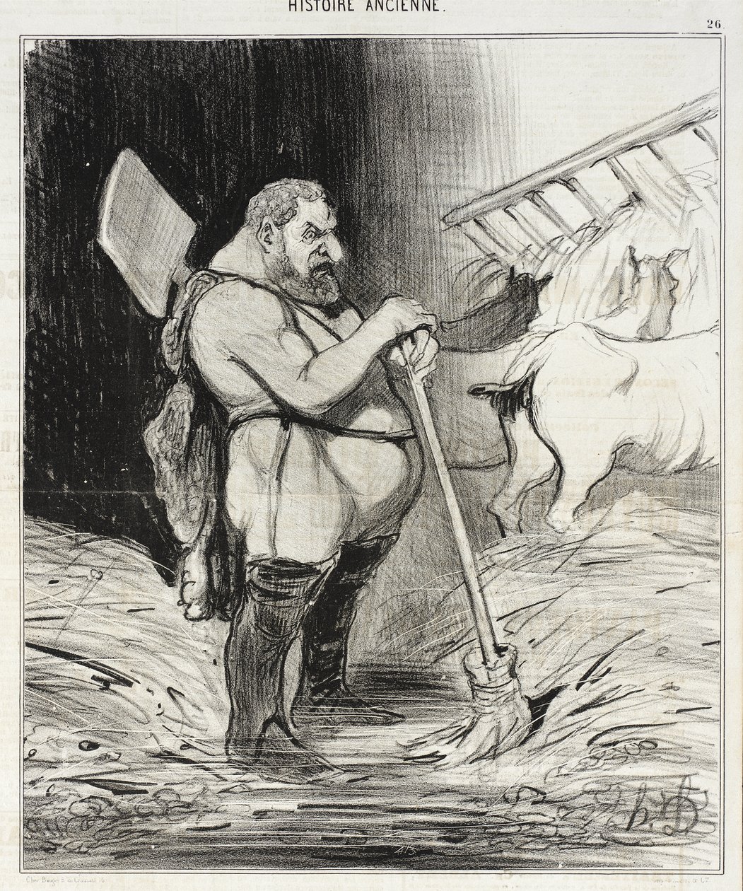 Los establos de Augías de Honoré Daumier