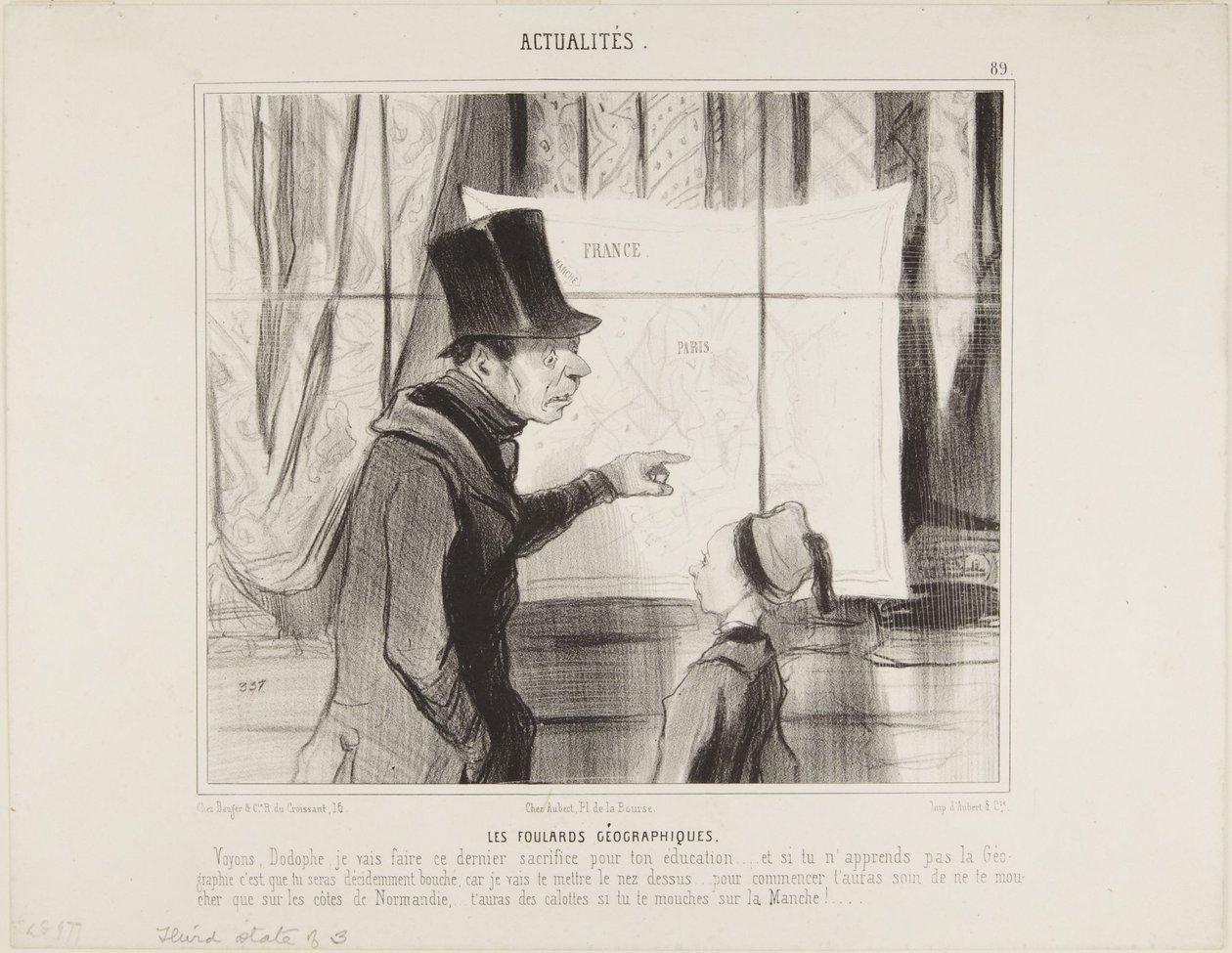 Los pañuelos geográficos de Honoré Daumier