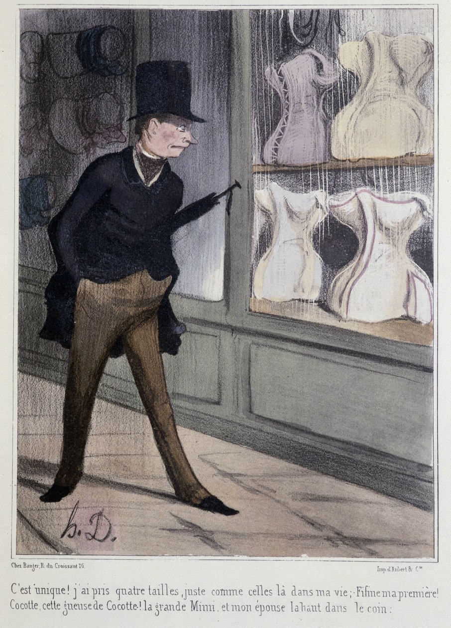 Los corsés - por Daumier de Honoré Daumier