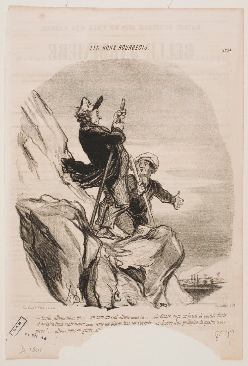 Vámonos de aquí, guía, marchemos. de Honoré Daumier