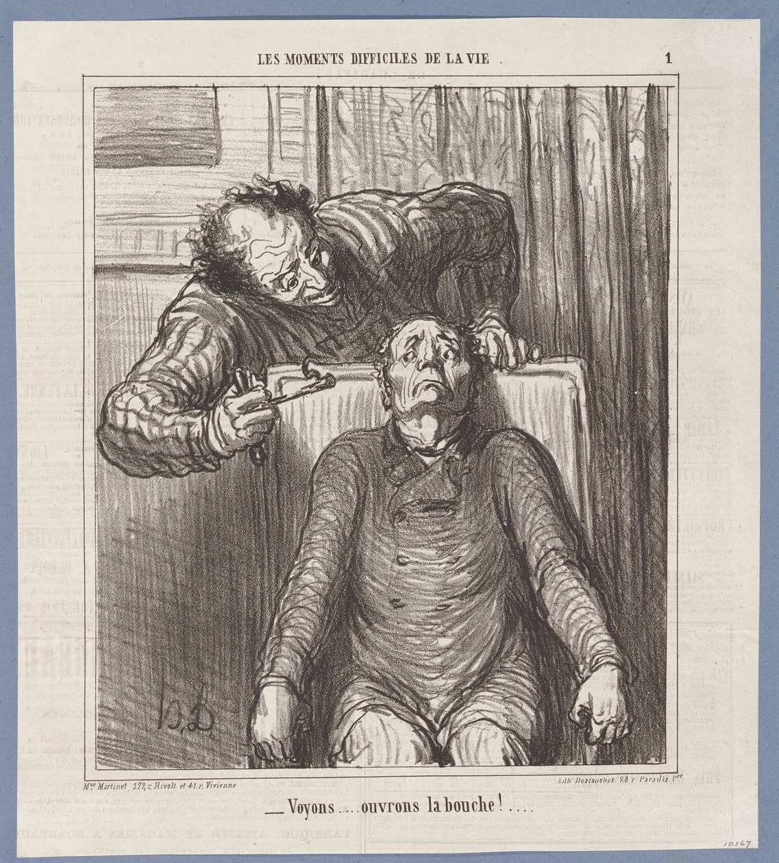 A ver... ¡abre la boca! de Honoré Daumier