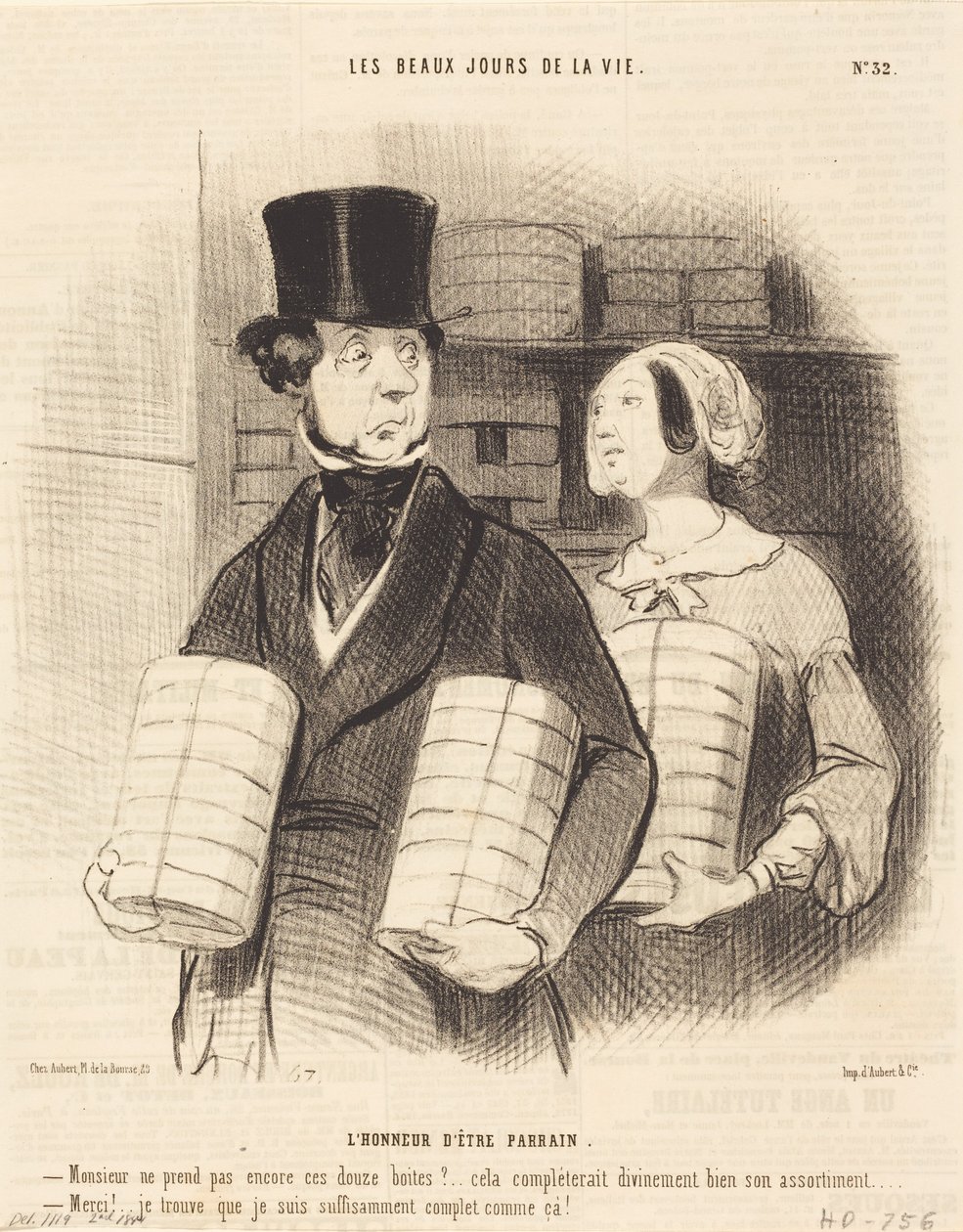 El honor de ser padrino de Honoré Daumier