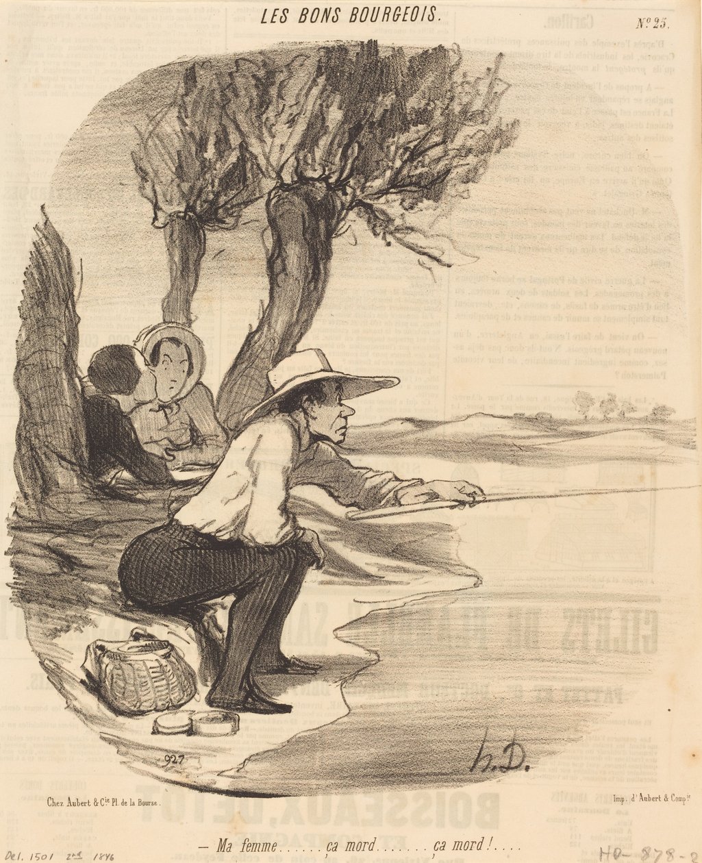 Mi mujer... ¡muerde... muerde! de Honoré Daumier