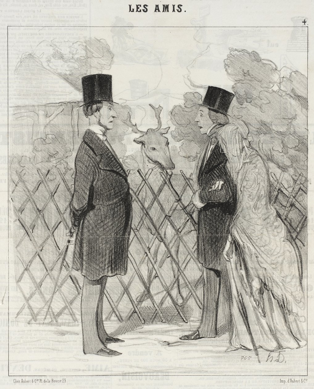 La señora Cabassol está dando un paseo... de Honoré Daumier