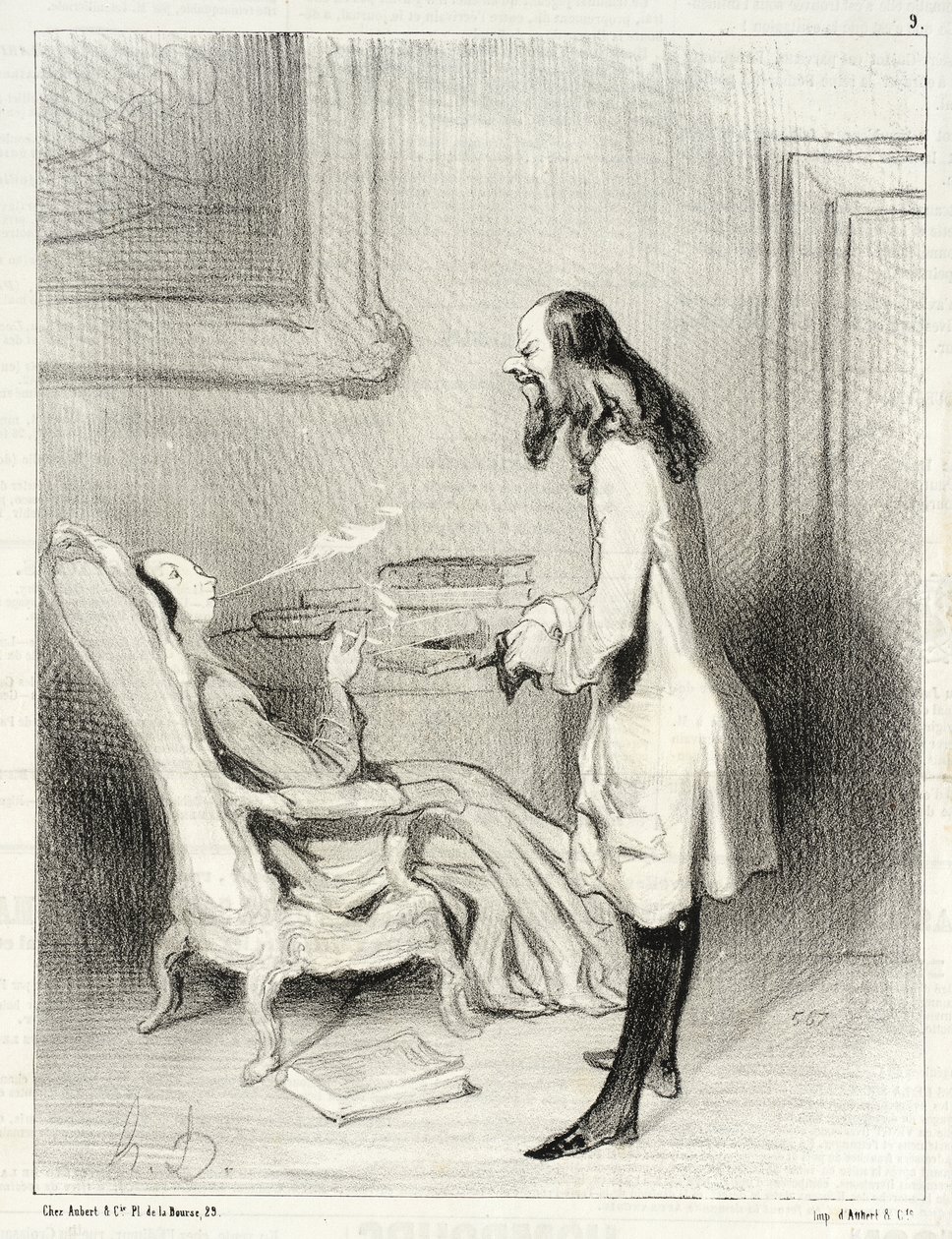 Señora, ¿qué le parece este cigarrillo de Honoré Daumier