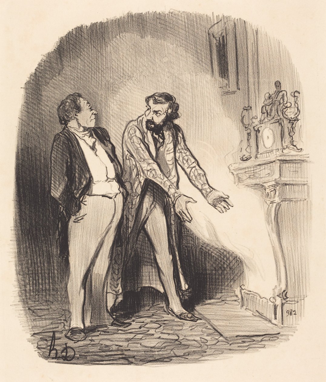 Pero señor propietario, vea... de Honoré Daumier