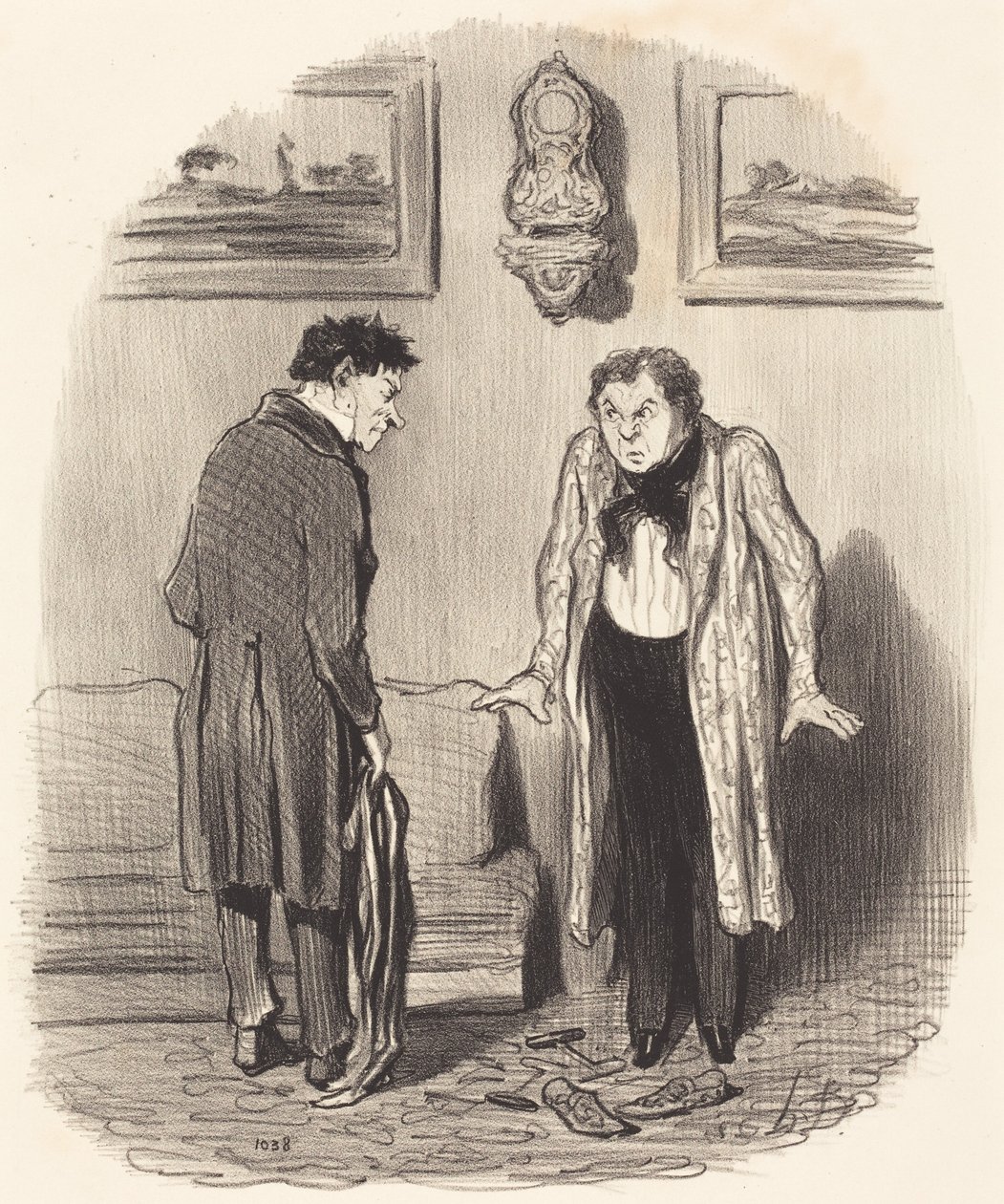 Pero si le digo que no puedo mover los pies... de Honoré Daumier