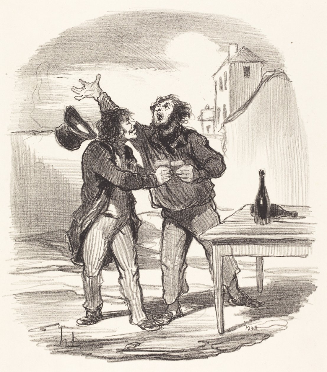 Miembro... del diez de diciembre tomando el la... de Honoré Daumier