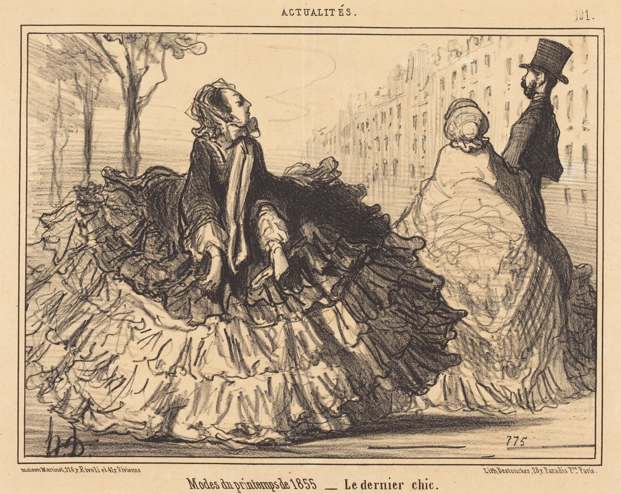 Modas de primavera de 1855 de Honoré Daumier