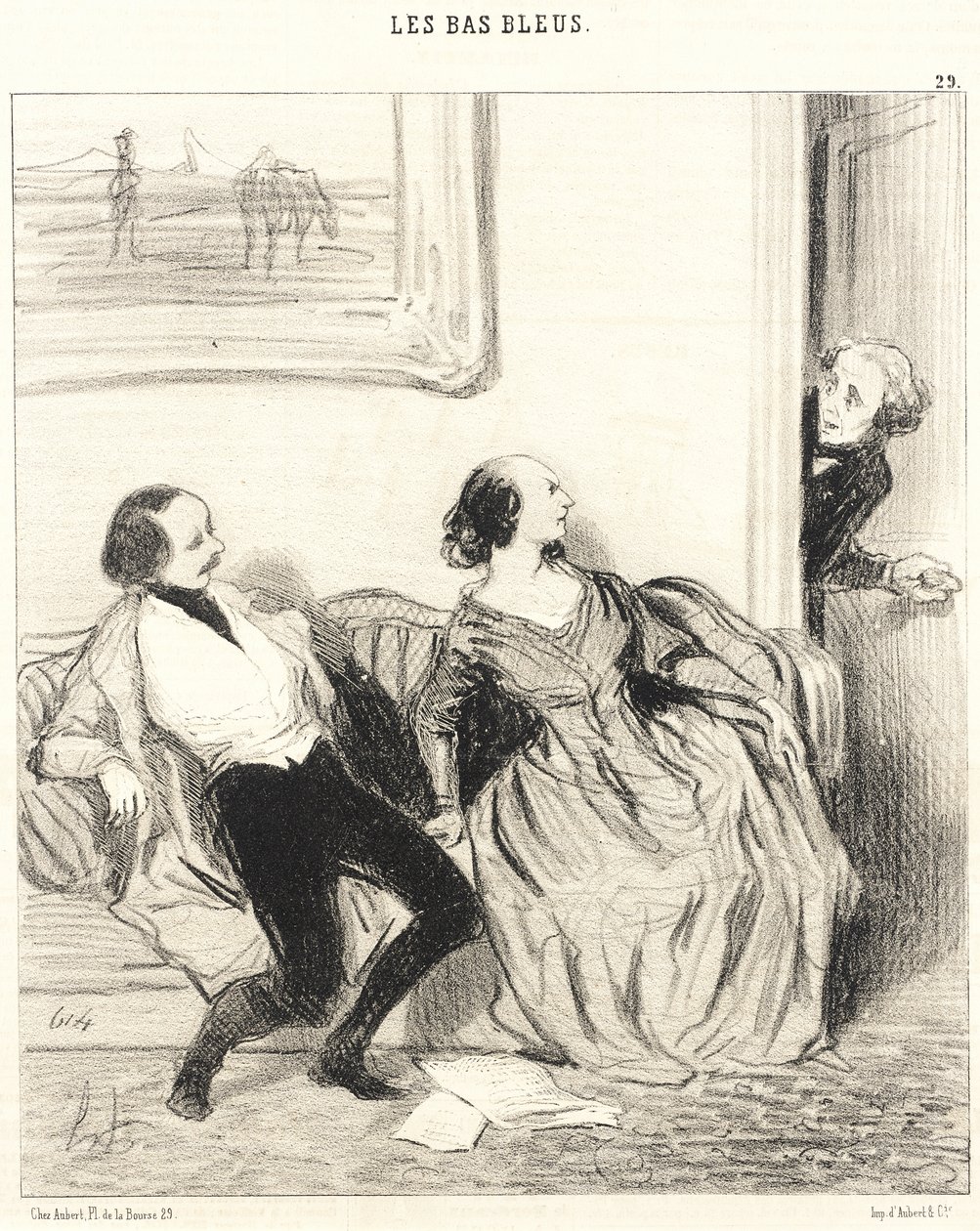 Querida amiga, ¿puedo pasar... de Honoré Daumier