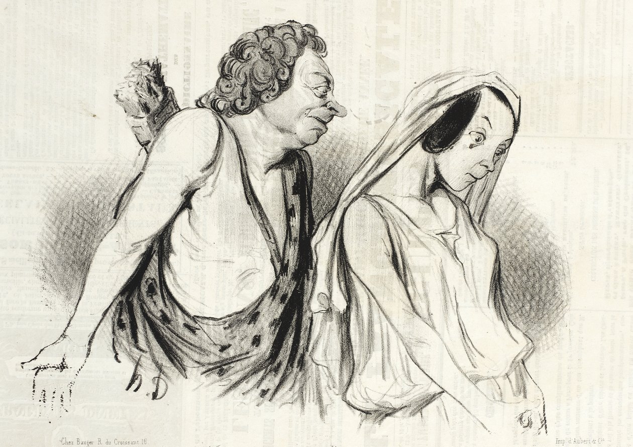 Mi carro, mis jabalinas... (Fedra) de Honoré Daumier