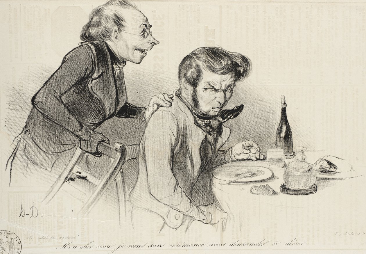Querido amigo, me dirijo a ti sin rodeos... de Honoré Daumier
