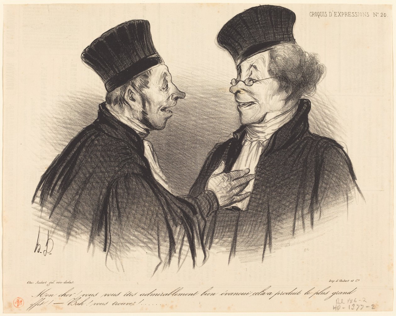 ¡Querido mío! Te has desmayado de forma admirable... de Honoré Daumier